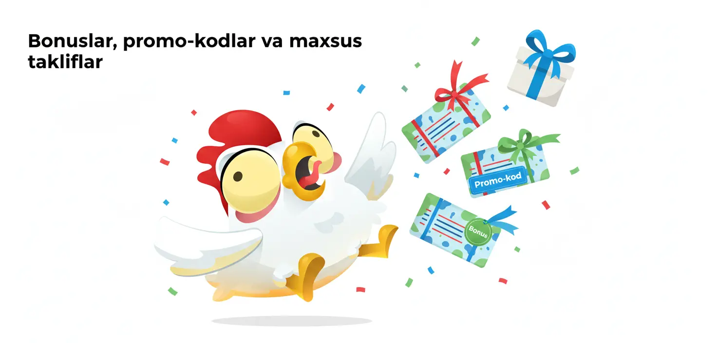 Bonuslar va promo-kodlar